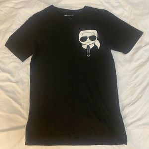 Karl Lagerfeld T-Shirt Size Medium Black
